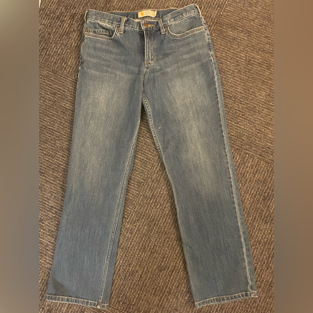 Carhartt    Woman’s Original Fit  Straight Leg Jeans Size 8 Short